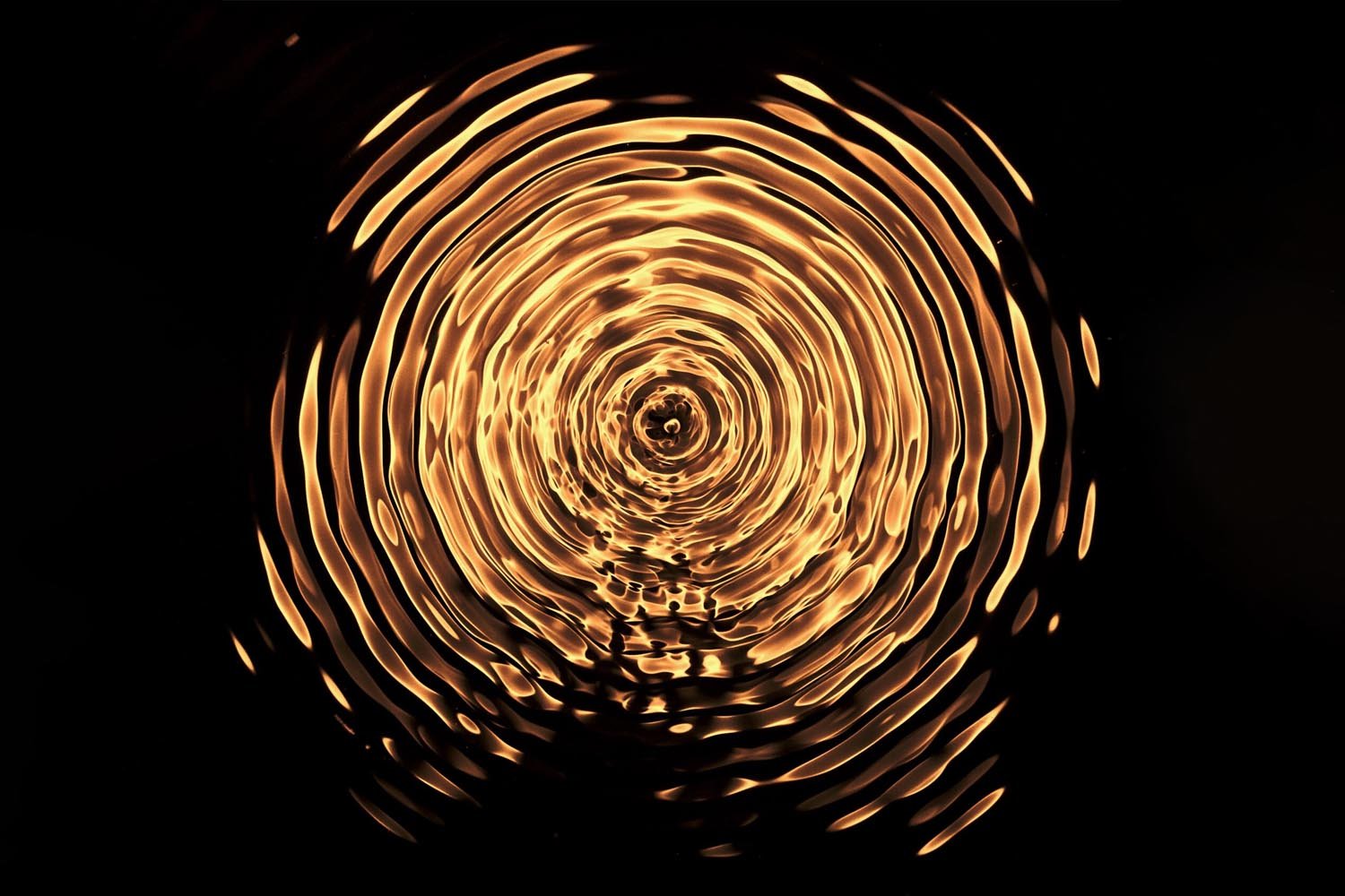 Cymatics on water